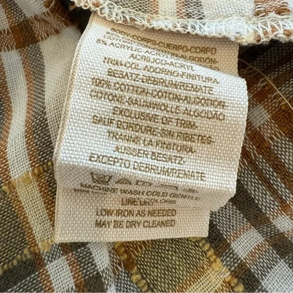 We The Free Free People Women’s The Free Park Ranger Plaid Button Up Shirt PS - Picture 12 of 13